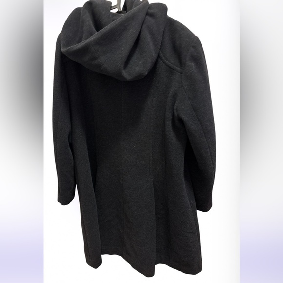 Laura Petite grey hooded Wool blend Elegant coat Sz 14 - Picture 14 of 14